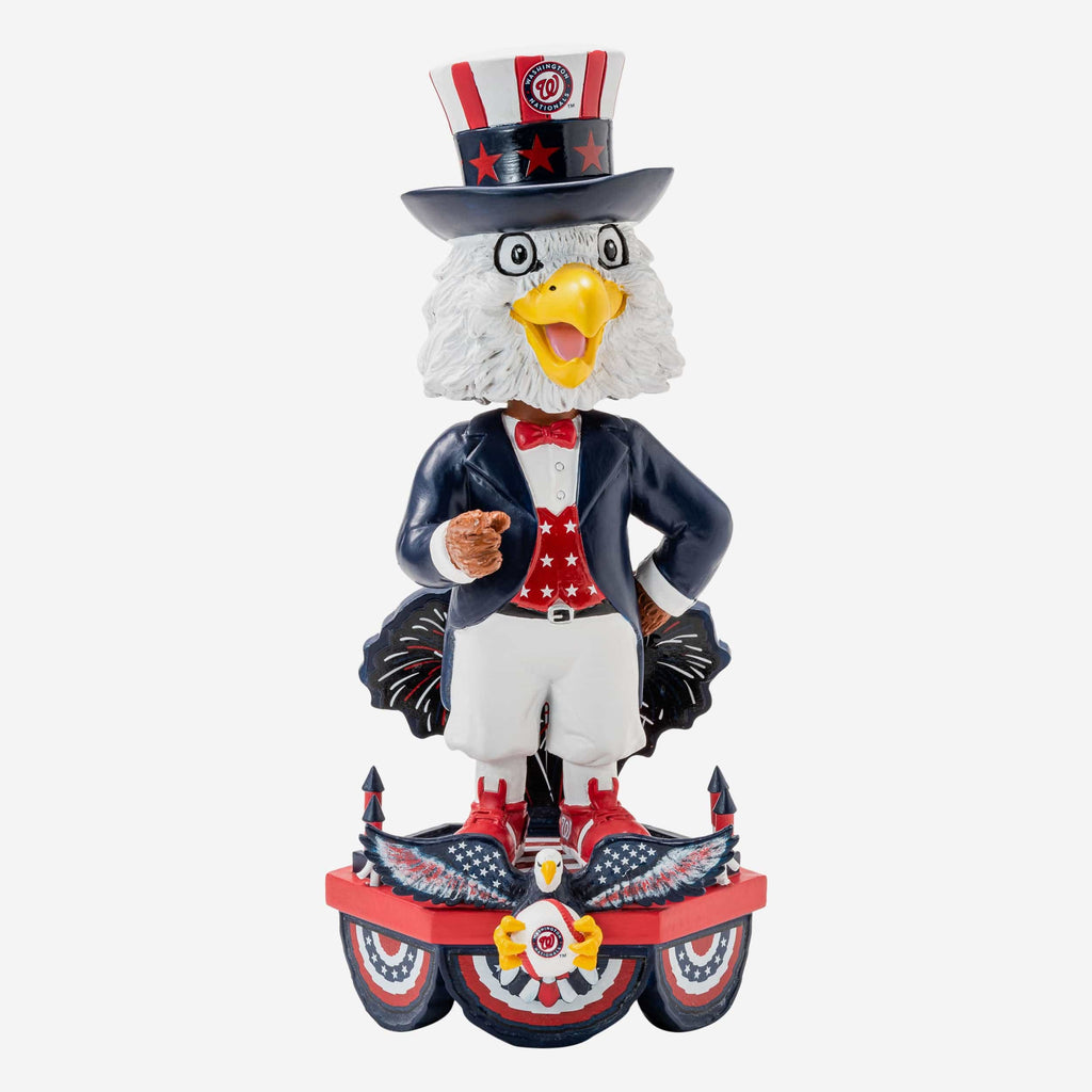 Screech Washington Nationals Americana Mascot Bobblehead FOCO - FOCO.com