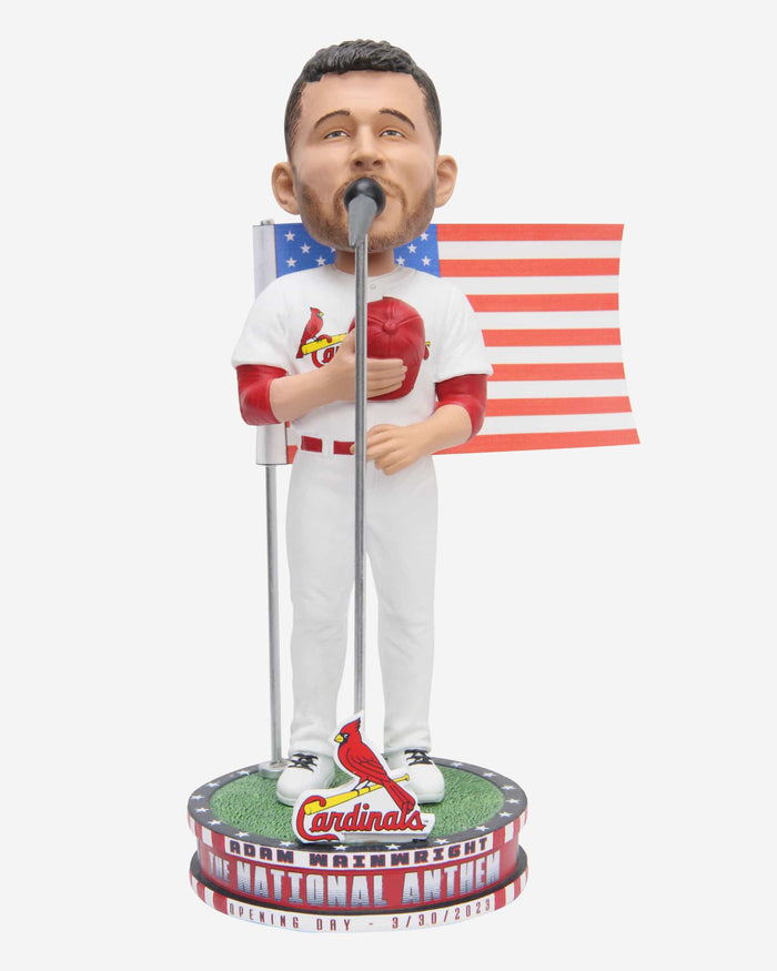 Adam Wainwright St Louis Cardinals Opening Day National Anthem Bobblehead FOCO - FOCO.com