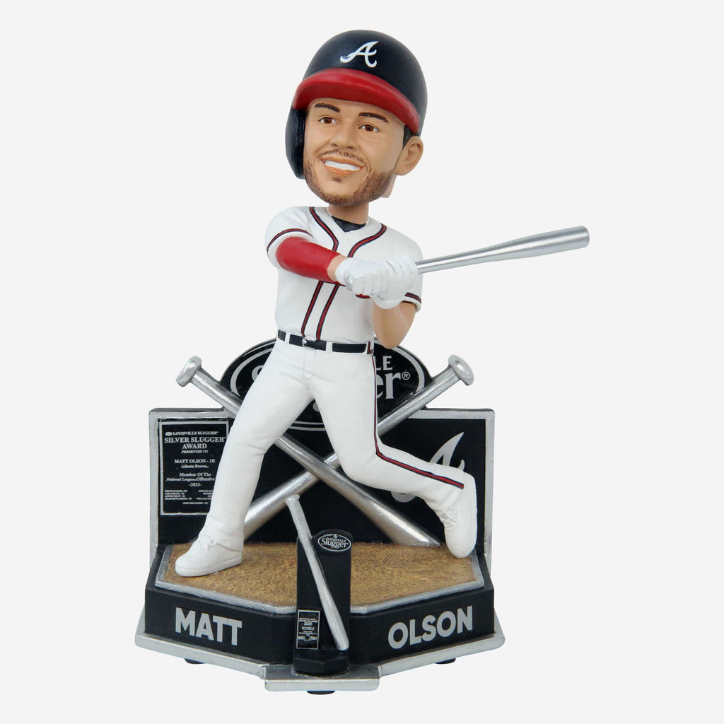 Matt Olson Atlanta Braves 2023 Silver Slugger Bobblehead FOCO - FOCO.com