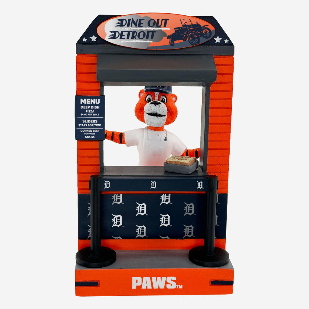 Paws Detroit Tigers 2024 Opening Day Mascot Bobblehead FOCO - FOCO.com