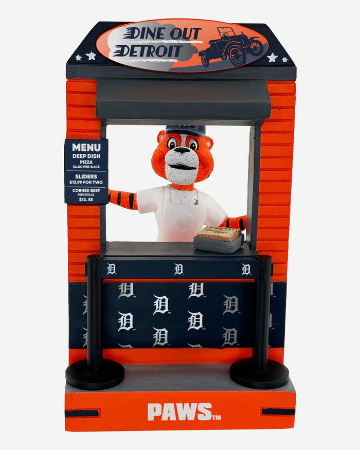 Paws Detroit Tigers 2024 Opening Day Mascot Bobblehead FOCO - FOCO.com