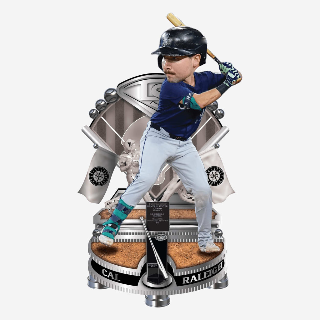 Cal Raleigh Seattle Mariners 2025 Silver Slugger Bobblehead FOCO - FOCO.com