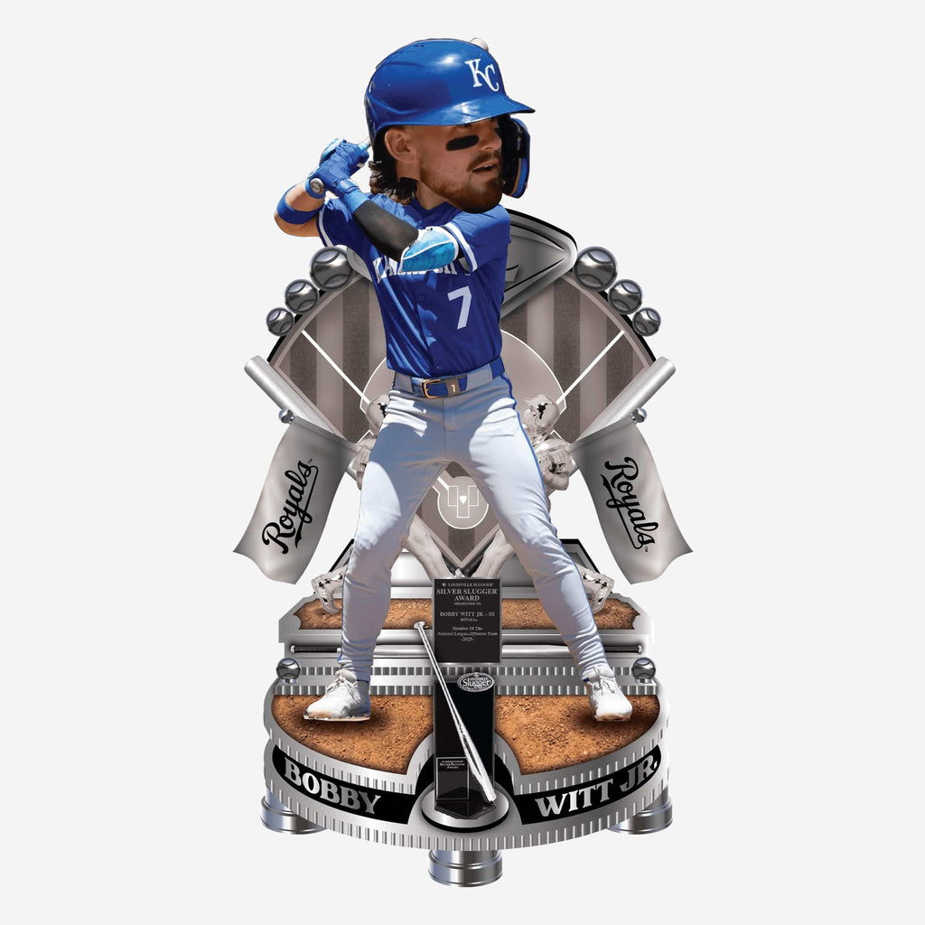 Bobby Witt Jr Kansas City Royals 2025 Silver Slugger Bobblehead FOCO - FOCO.com