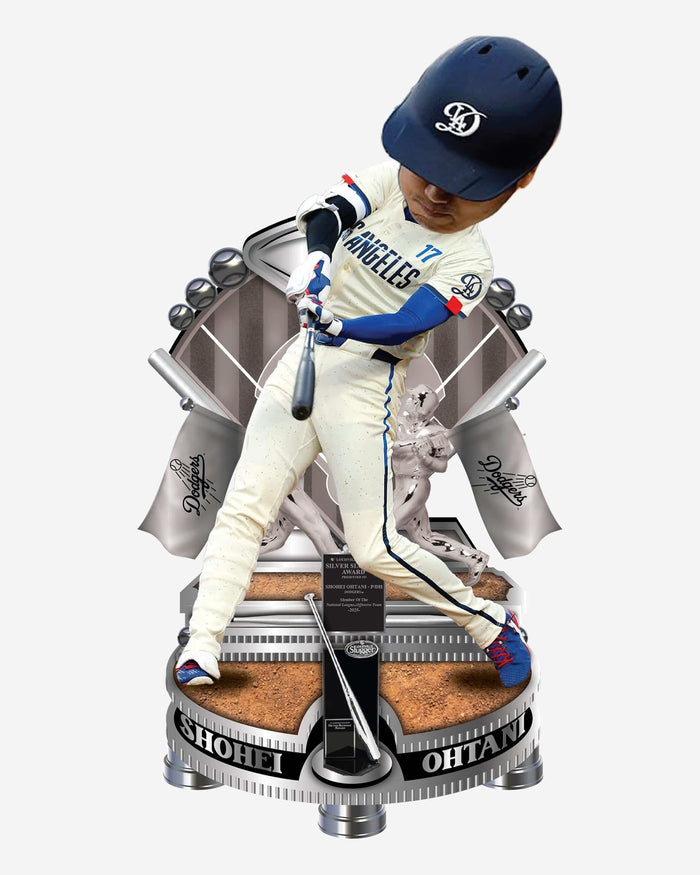 Shohei Ohtani Los Angeles Dodgers 2025 Silver Slugger Bobblehead FOCO - FOCO.com
