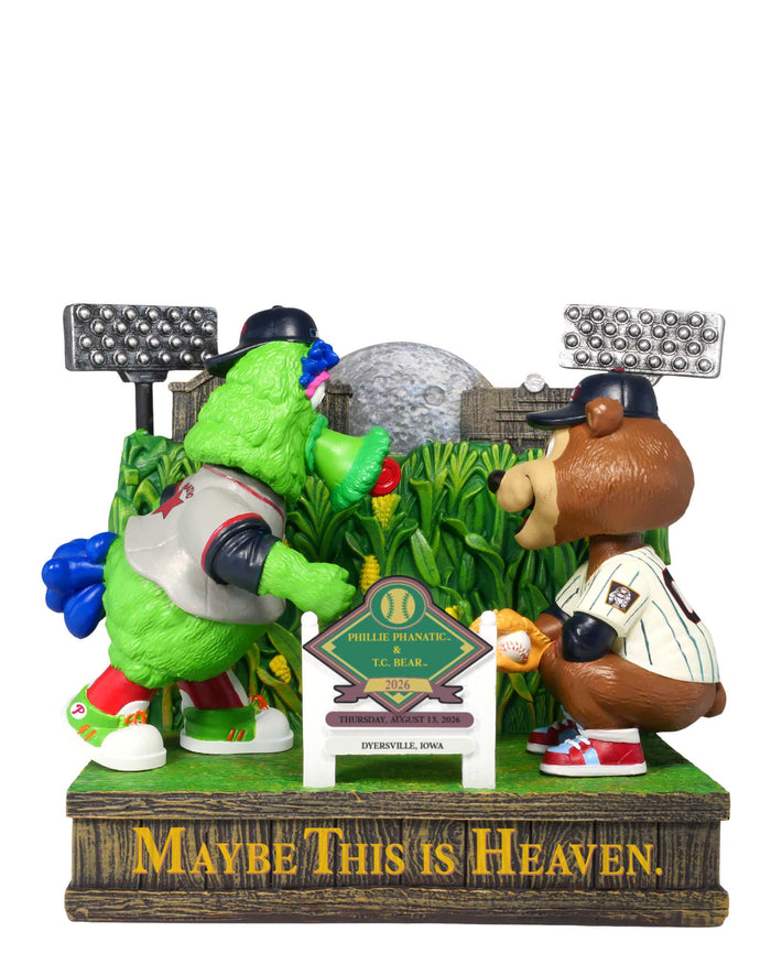 Philadelphia Phillies & Minnesota Twins 2026 Dyersville Maybe This is Heaven Mascot Dual Bobblehead