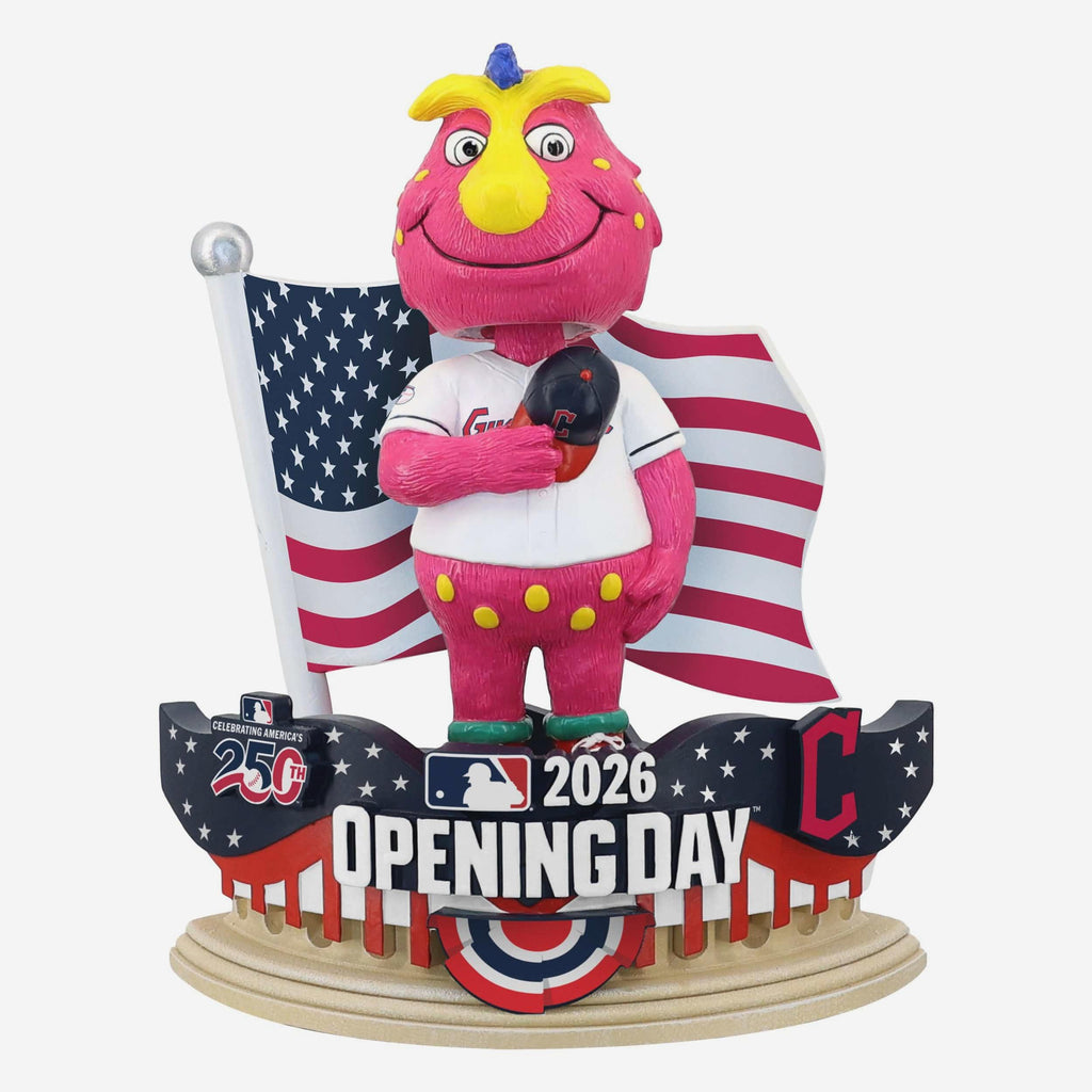 Slider Cleveland Guardians 2026 Opening Day Mascot Bobblehead FOCO - FOCO.com