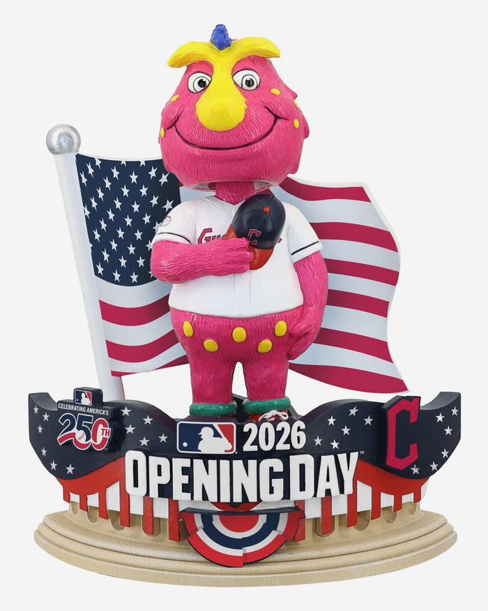 Slider Cleveland Guardians 2026 Opening Day Mascot Bobblehead FOCO - FOCO.com