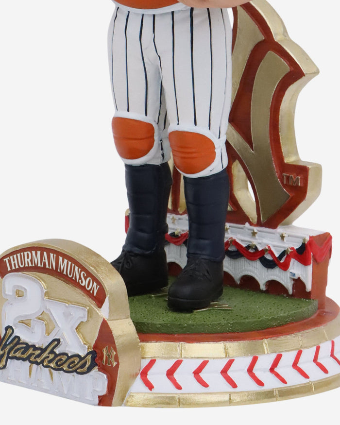 Thurman Munson New York Yankees 2X World Series Champion Bobblehead FOCO - FOCO.com