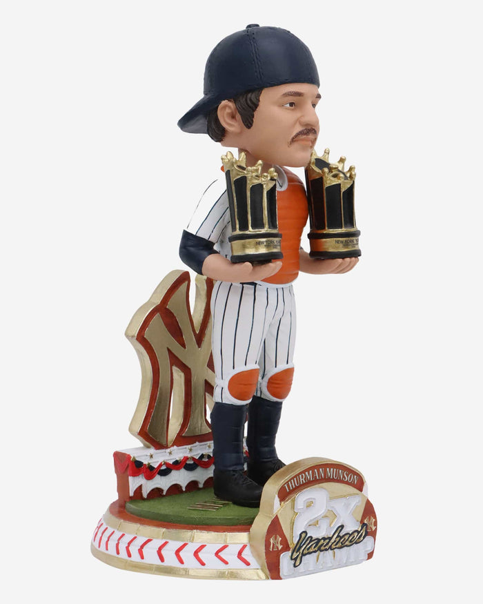 Thurman Munson New York Yankees 2X World Series Champion Bobblehead FOCO - FOCO.com