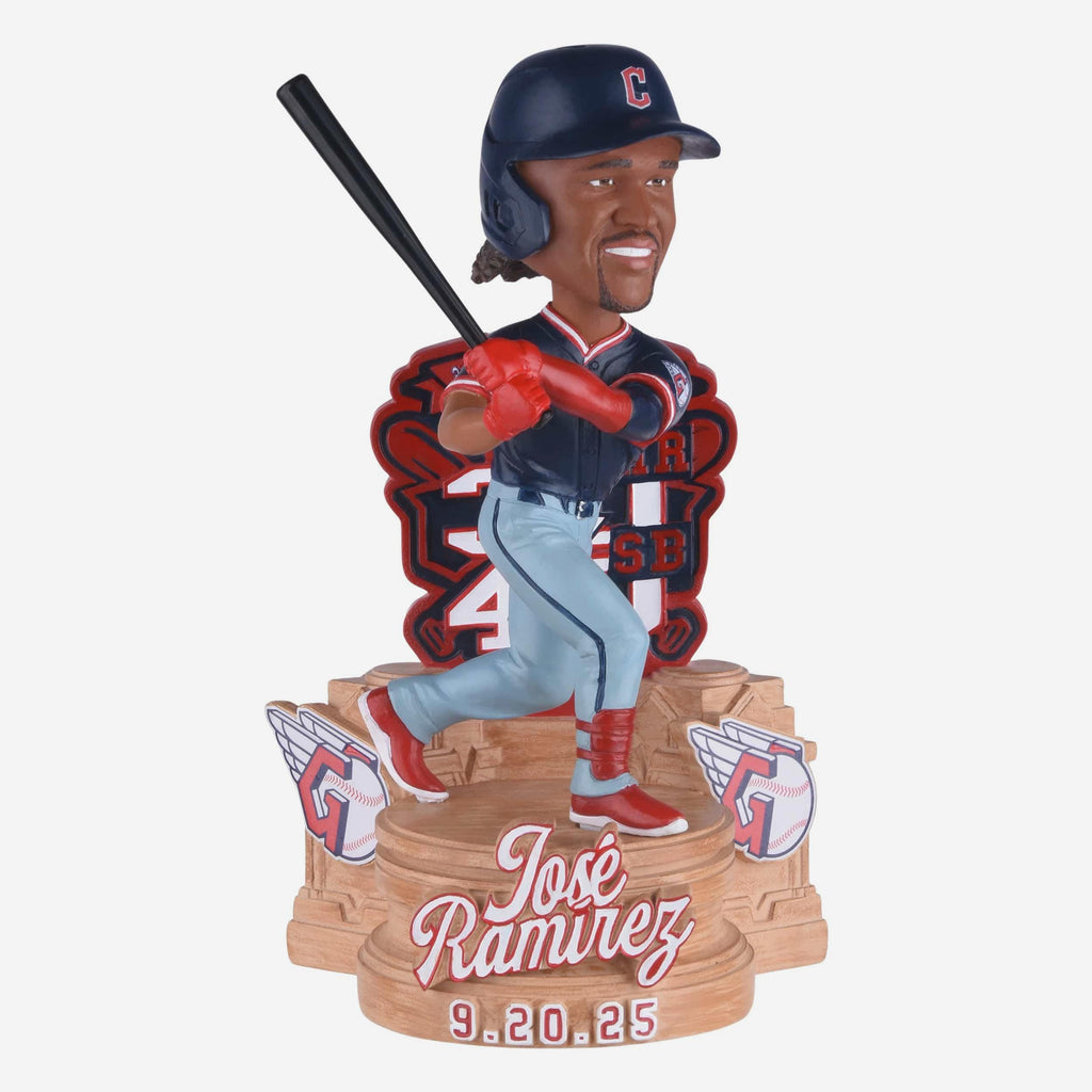 Jose Ramirez Cleveland Guardians 30 Home Run & 40 Stolen Bases Bobblehead FOCO - FOCO.com
