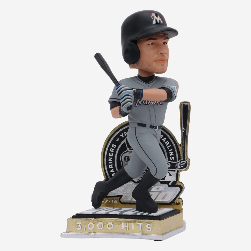 Ichiro Suzuki Miami Marlins 3000 Hit Bobblehead FOCO - FOCO.com
