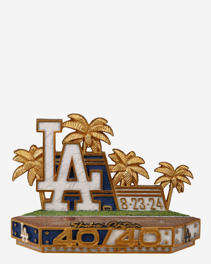 Shohei Ohtani Los Angeles Dodgers 40/40 Club Mini Scene Bobblehead FOCO - FOCO.com