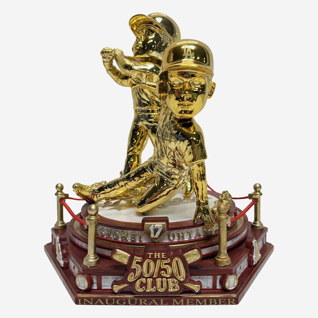 Shohei Ohtani Los Angeles Dodgers 50 Home Runs & 50 Stolen Bases Dual Spinning Bobblehead FOCO - FOCO.com