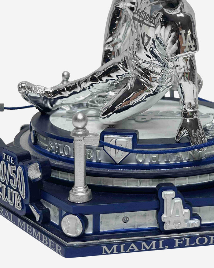 Shohei Ohtani Los Angeles Dodgers 50 Home Runs & 50 Stolen Bases Platinum Dual Spinning Bobblehead FOCO - FOCO.com