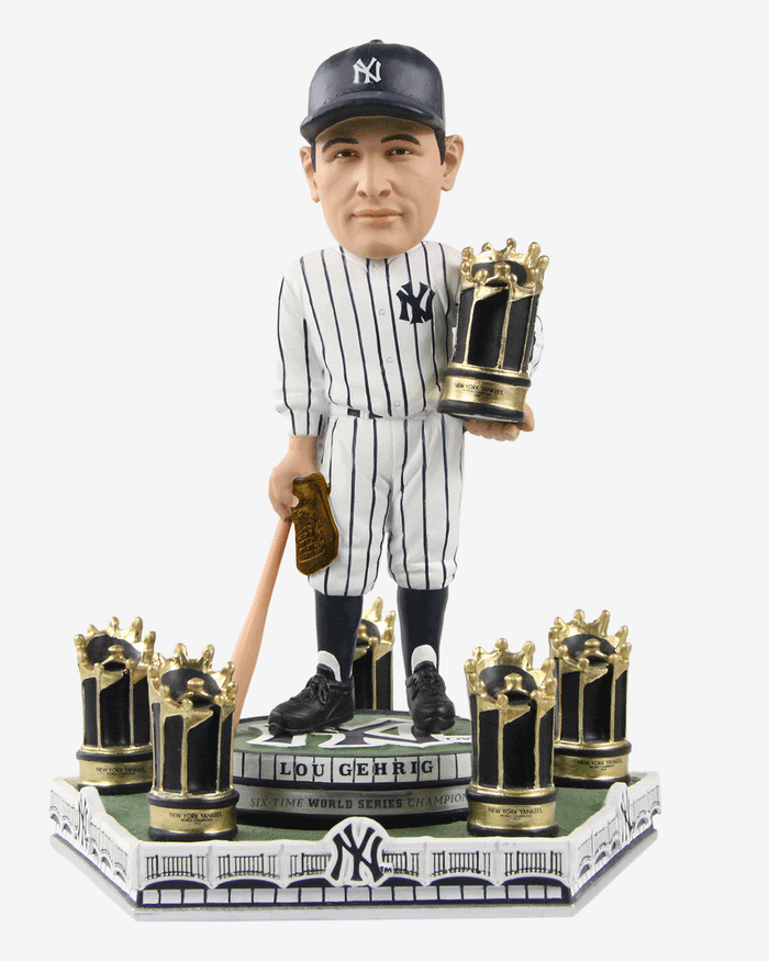 Lou Gehrig New York Yankees 6x World Series Champion Spinning Bobblehead