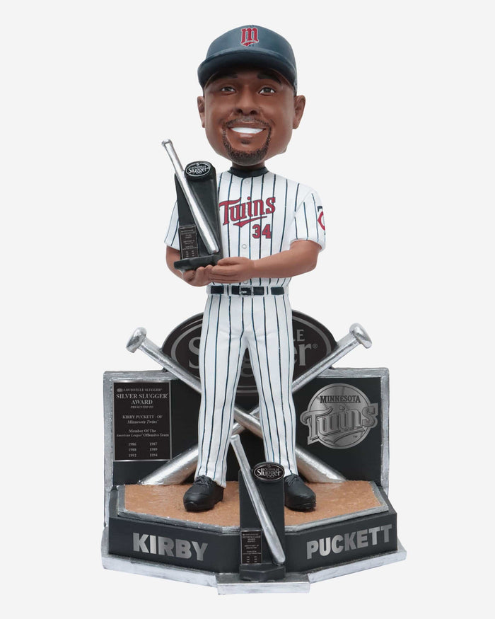 Kirby Puckett Minnesota Twins 6X Silver Slugger Bobblehead FOCO - FOCO.com