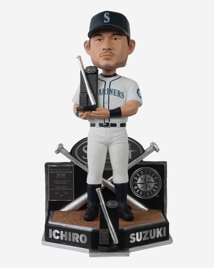 Ichiro Suzuki Seattle Mariners 3x Silver Slugger Bobblehead FOCO