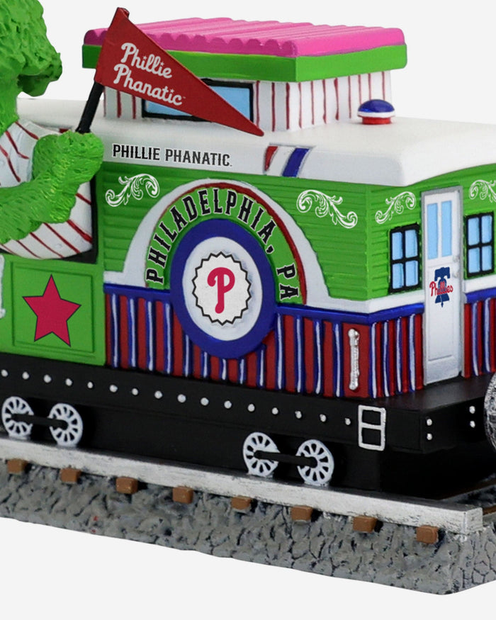 Phillie Phanatic Philadelphia Phillies Express Train Mascot Bobblehead FOCO - FOCO.com