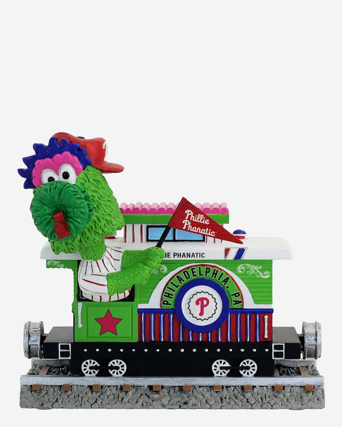 Phillie Phanatic Philadelphia Phillies Express Train Mascot Bobblehead FOCO - FOCO.com