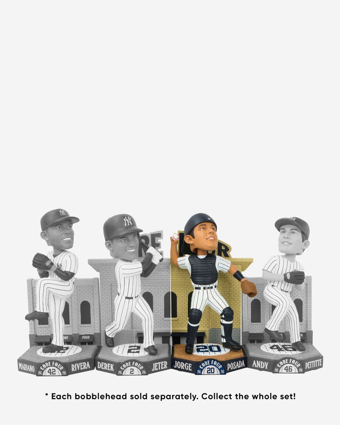 Jorge Posada New York Yankees Core Four Bobblehead FOCO - FOCO.com