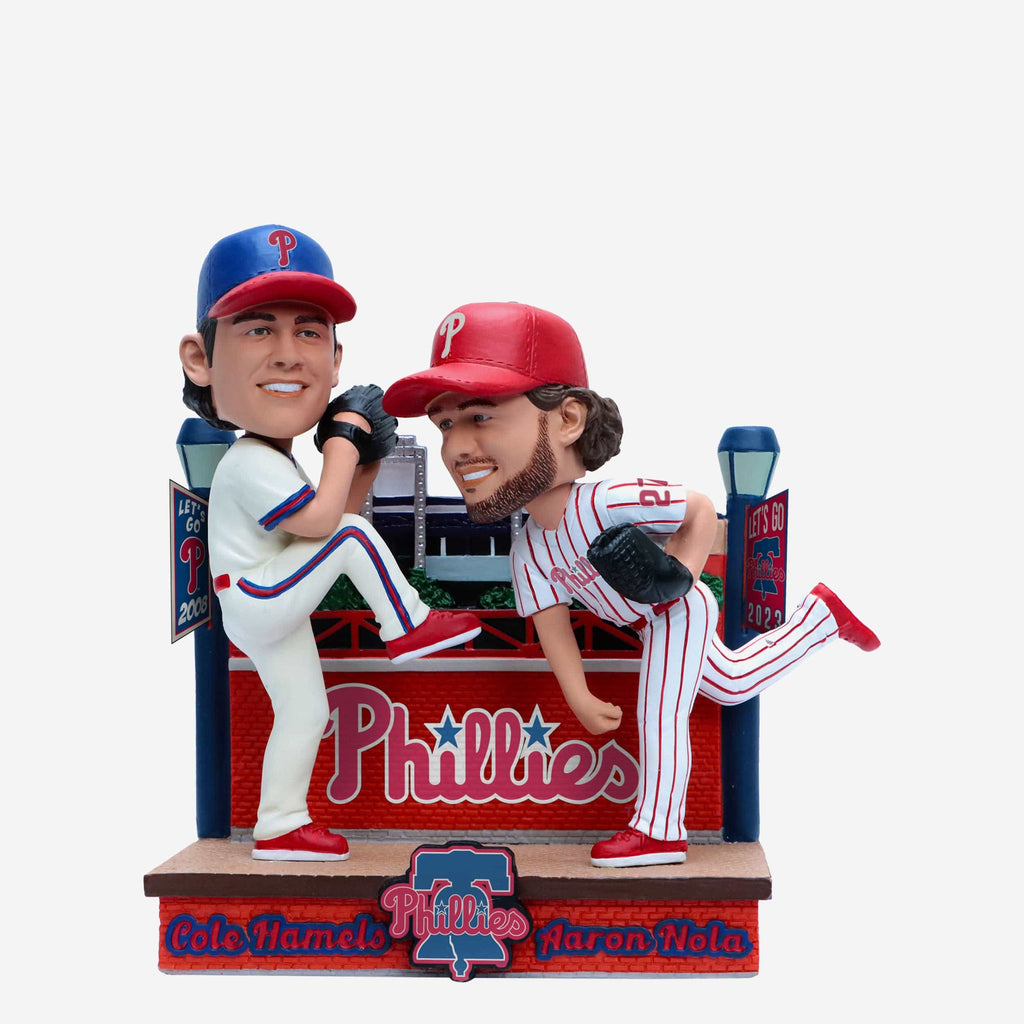 Cole Hamels & Aaron Nola Philadelphia Phillies Then and Now Bobblehead FOCO - FOCO.com