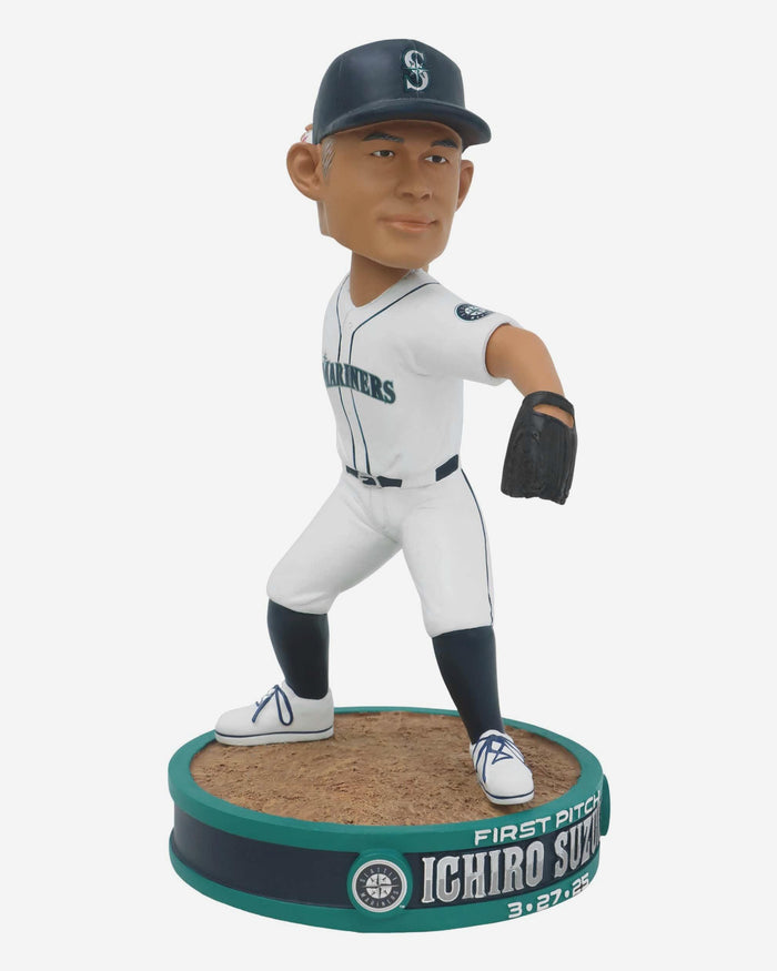 Ichiro Suzuki Seattle Mariners 2025 Opening Day First Pitch Bobblehead FOCO - FOCO.com
