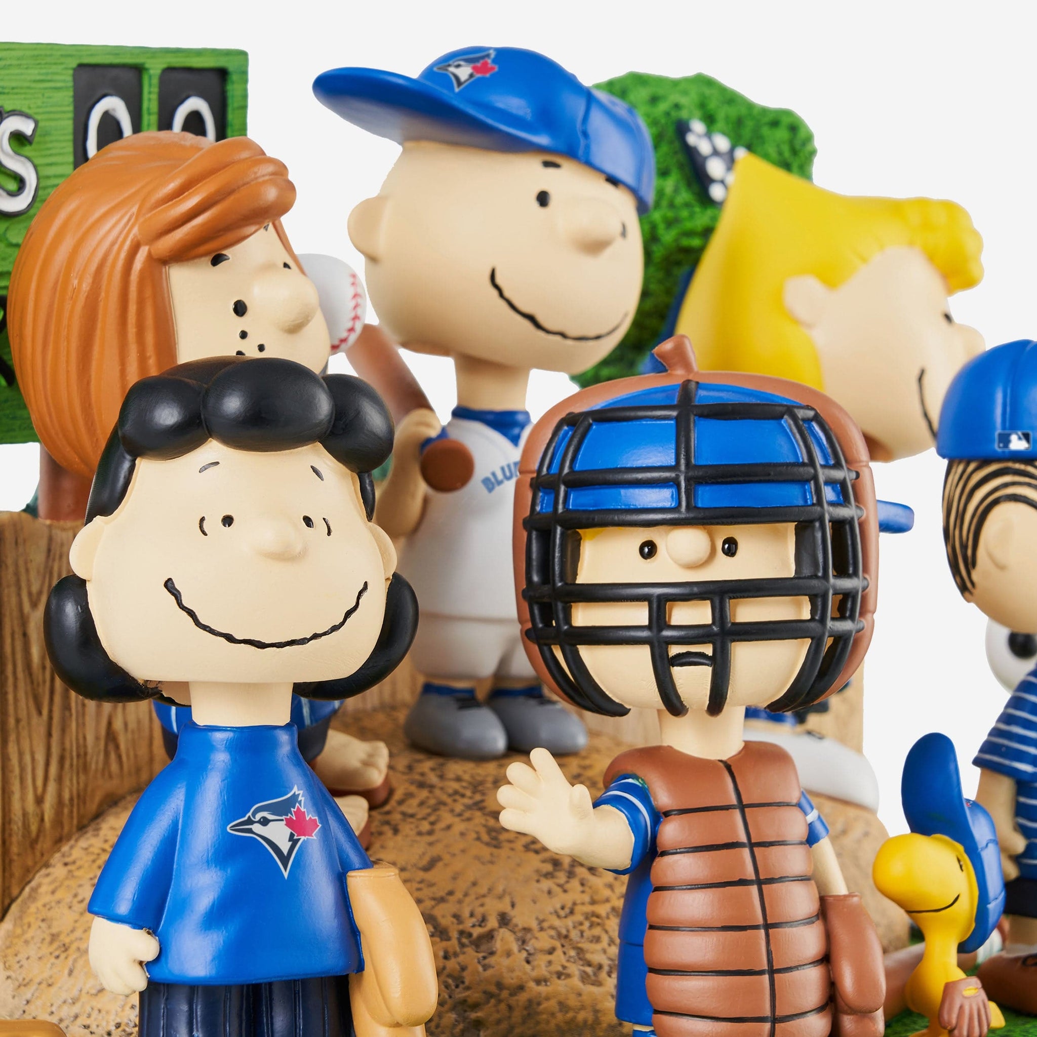 Toronto Blue Jays Peanuts Gang Baseball Field Mini Bobblehead