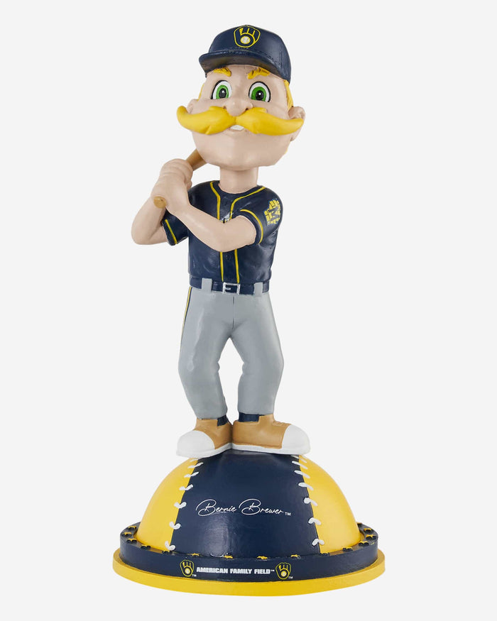 Bernie Brewer Milwaukee Brewers Magnetic Stadium Base Mascot Bobblehead FOCO - FOCO.com