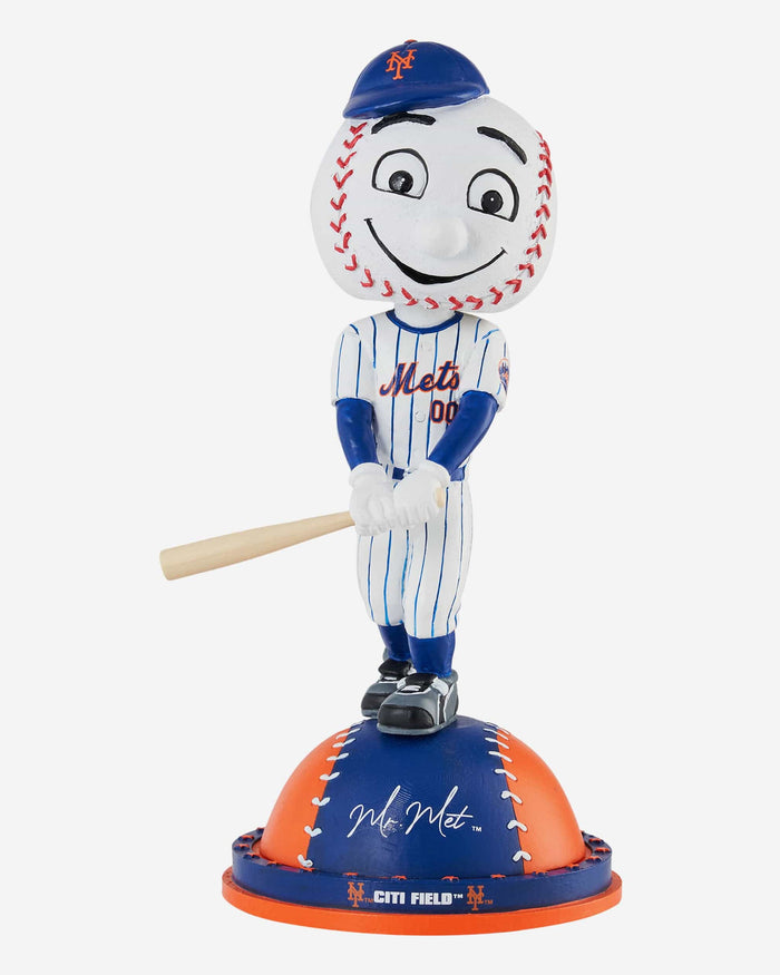 Mr Met New York Mets Magnetic Stadium Base Mascot Bobblehead FOCO - FOCO.com