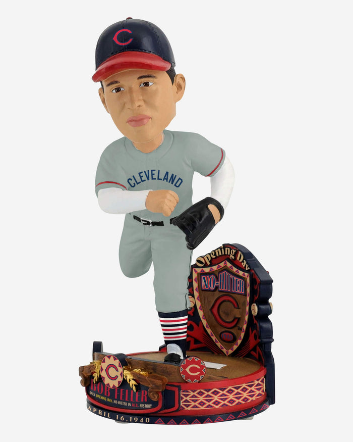 Bob Feller Cleveland Indians 1940 No Hitter Bobblehead FOCO - FOCO.com