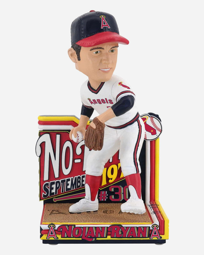 Nolan Ryan California Angels 1974 No Hitter Bobblehead FOCO - FOCO.com