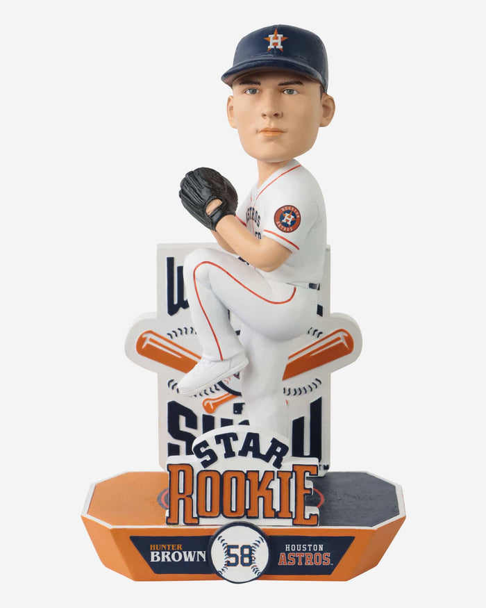 Hunter Brown Houston Astros Star Rookie Bobblehead Officially Licensed by MLB