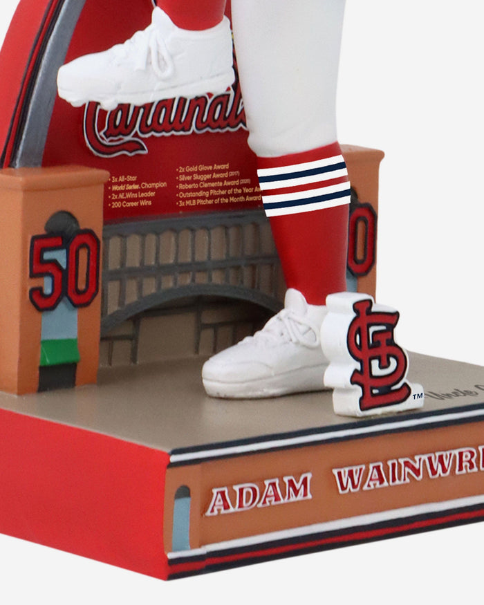 Adam Wainwright St Louis Cardinals Career Stats Bobblehead FOCO - FOCO.com