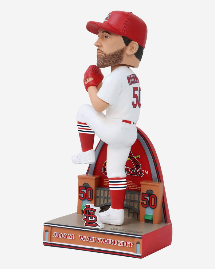 Adam Wainwright St Louis Cardinals Career Stats Bobblehead FOCO - FOCO.com