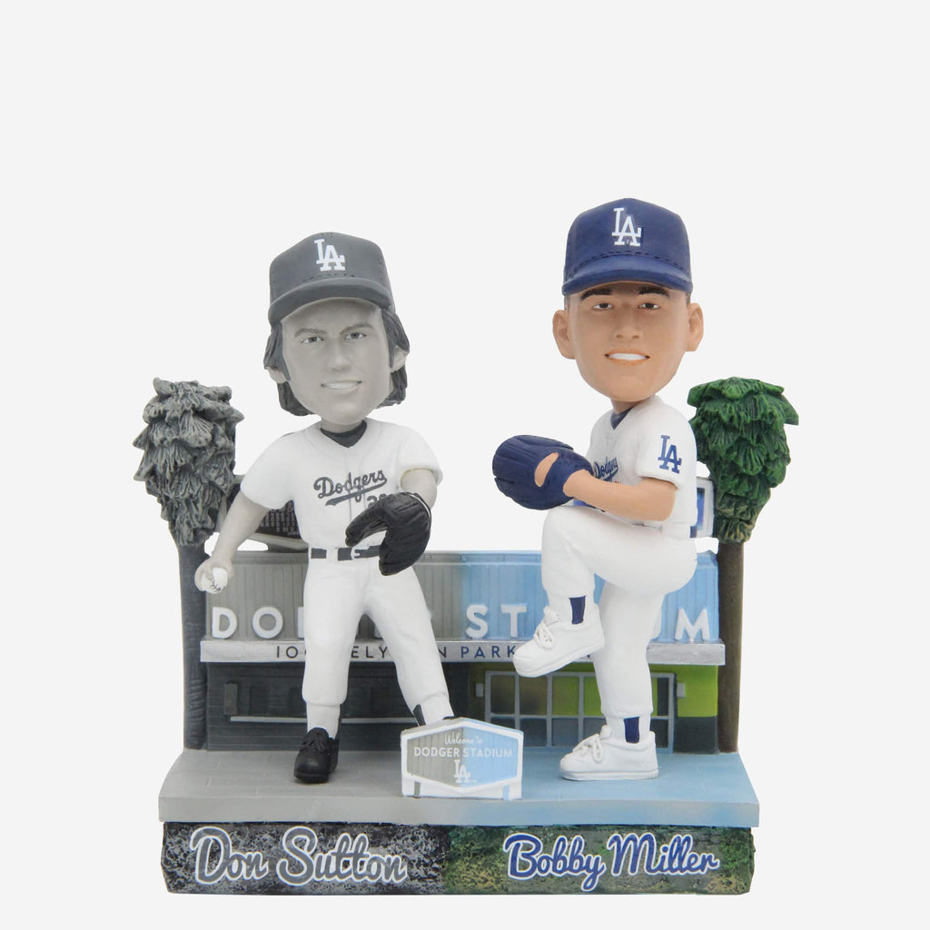 Don Sutton & Bobby Miller Los Angeles Dodgers Then and Now Bobblehead FOCO - FOCO.com