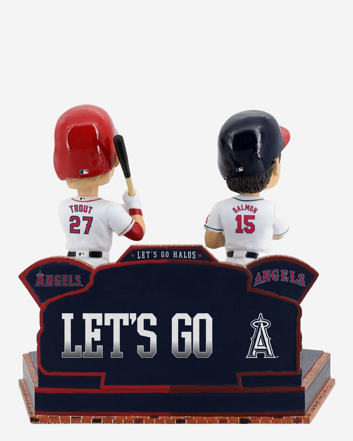 Tim Salmon & Mike Trout Los Angeles Angels 1993 & 2012 Rookie of the Year Then and Now Bobblehead FOCO - FOCO.com