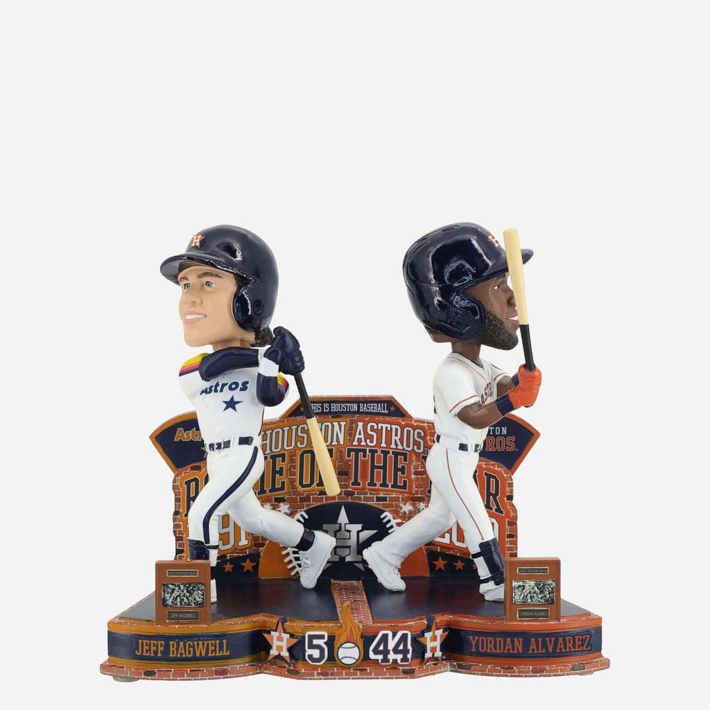 Jeff Bagwell & Yordan Alvarez 1991 & 2019 Houston Astros Rookie of the Year Then and Now Bobblehead FOCO - FOCO.com