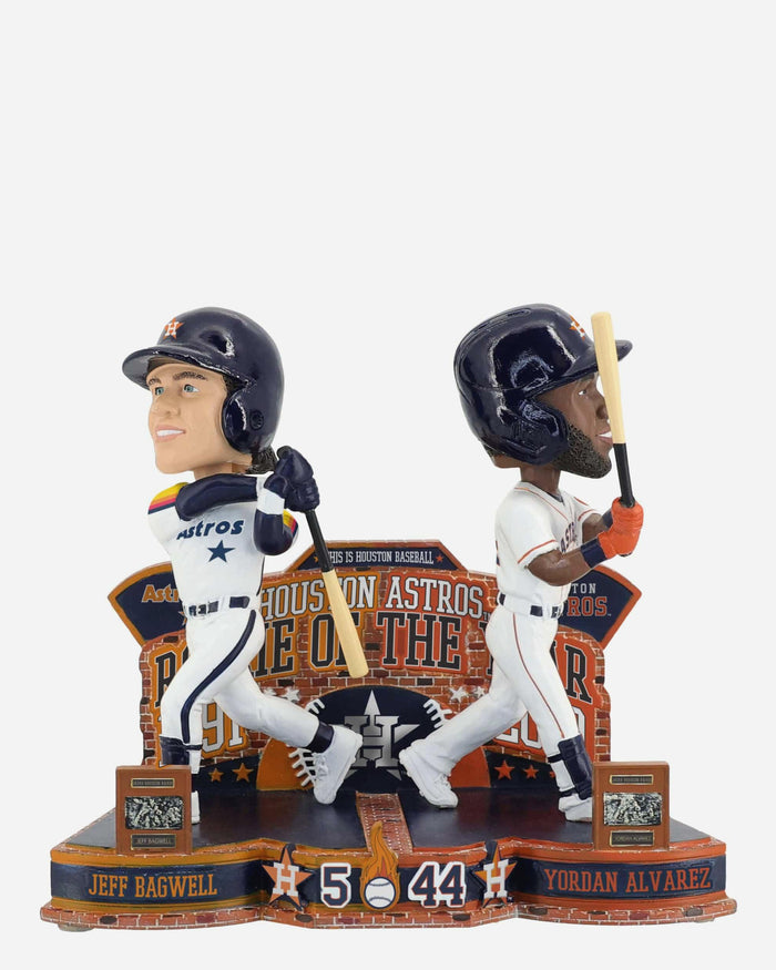 Jeff Bagwell & Yordan Alvarez 1991 & 2019 Houston Astros Rookie of the Year Then and Now Bobblehead FOCO - FOCO.com