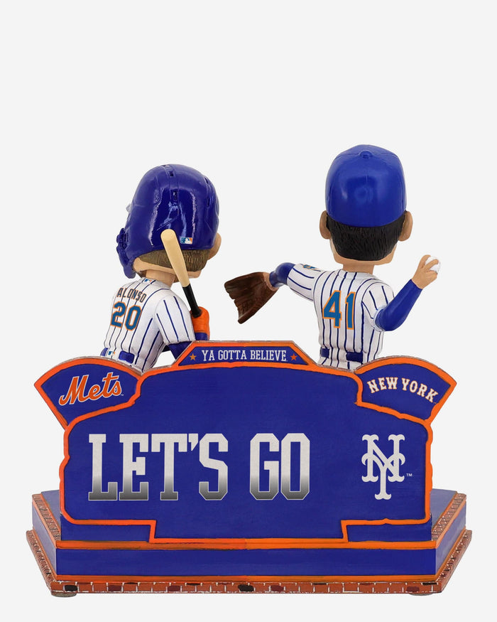Tom Seaver & Pete Alonso New York Mets 1967 & 2019 Rookie of the Year Then and Now Bobblehead FOCO - FOCO.com