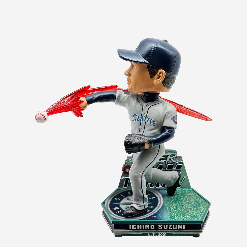 Ichiro Suzuki Seattle Mariners The Throw Bobblehead FOCO - FOCO.com