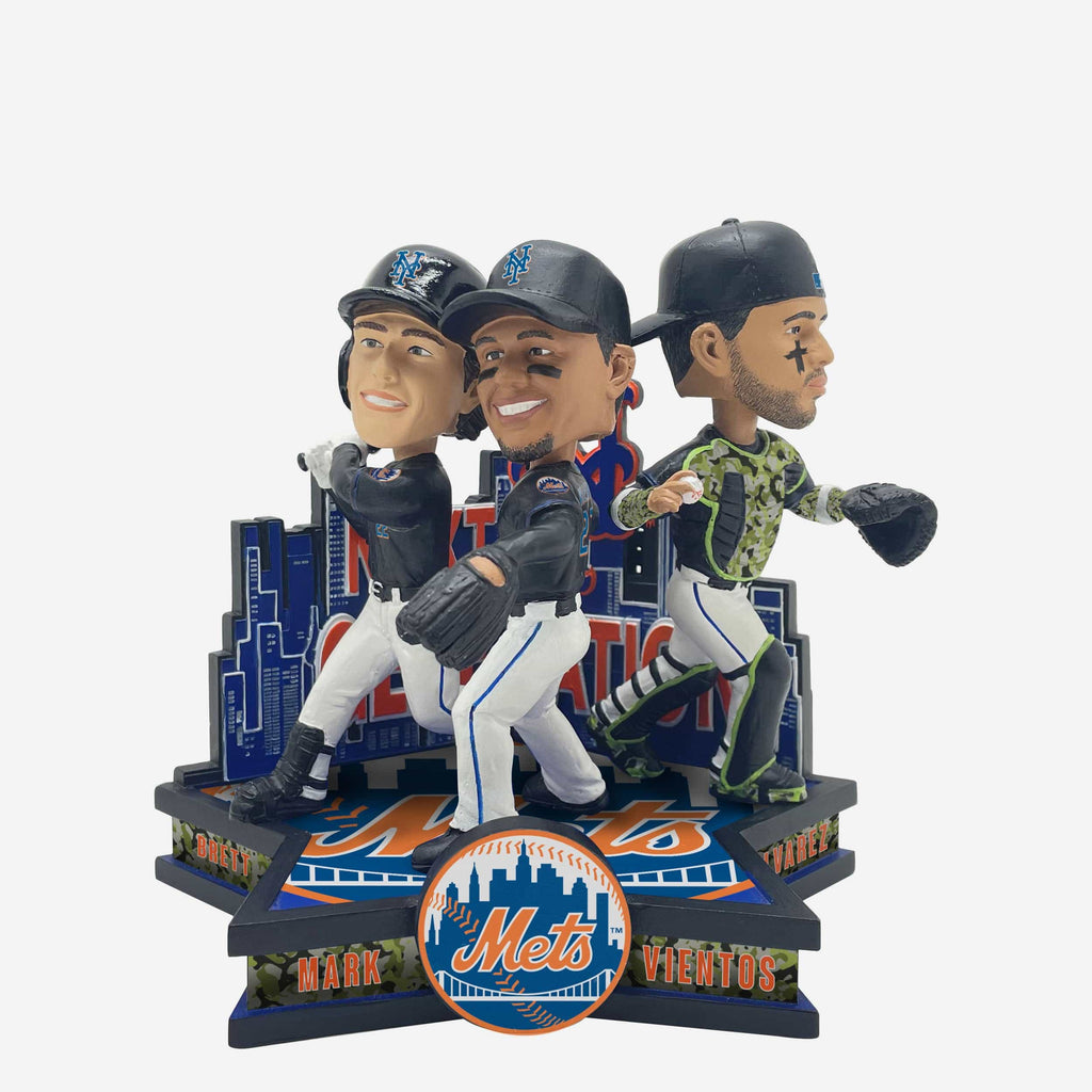 Francisco Alvarez & Brett Baty & Mark Vientos New York Mets The Next Generation Triple Bobblehead FOCO - FOCO.com