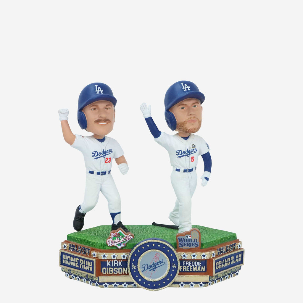 Kirk Gibson & Freddie Freeman Los Angeles Dodgers World Series Walk Off Home Run Then & Now Bobblehead FOCO - FOCO.com