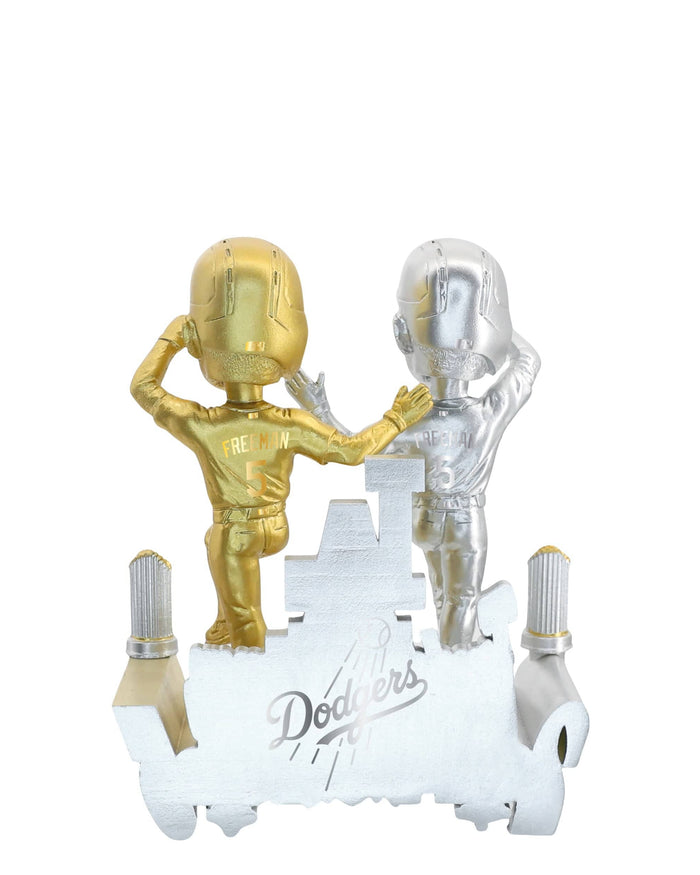 Freddie Freeman Los Angeles Dodgers 2025 Back To Back World Series Champions Then And Now Bobblehead