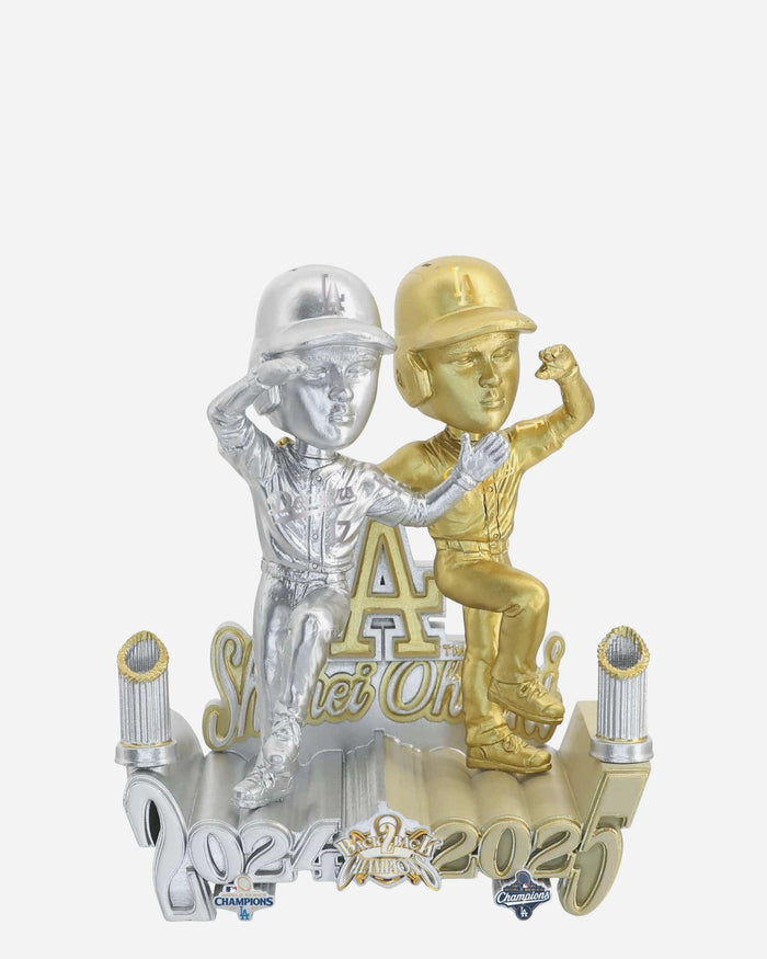 Shohei Ohtani Los Angeles Dodgers 2025 Back To Back World Series Champions Then And Now Bobblehead FOCO - FOCO.com