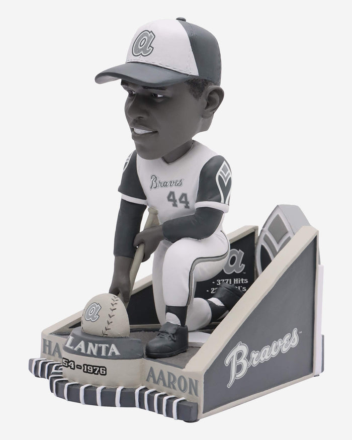 Hank Aaron Atlanta Braves Career Stat Variant Bobblehead FOCO - FOCO.com