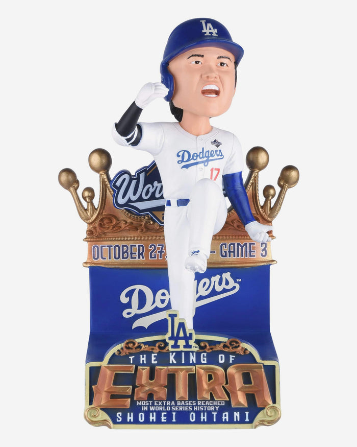 Shohei Ohtani Los Angeles Dodgers Most Extra Base Hits World Series Game 3 Bobblehead FOCO - FOCO.com