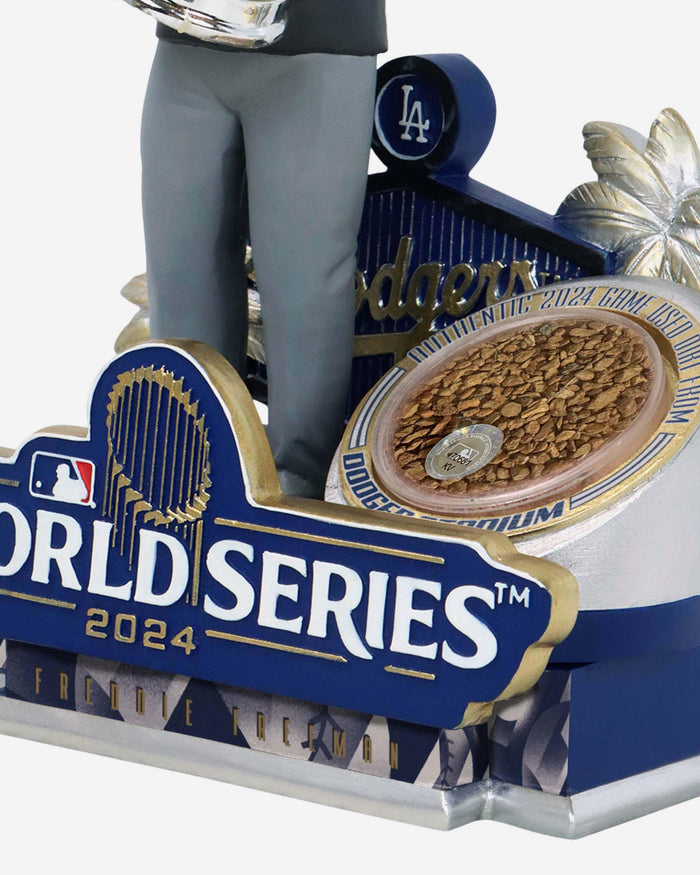 Freddie Freeman Los Angeles Dodgers 2024 World Series Champions Authentic Dirt Bobblehead FOCO - FOCO.com