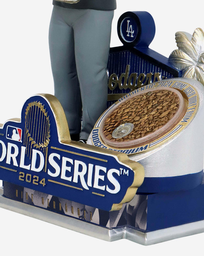 Kike Hernandez Los Angeles Dodgers 2024 World Series Champions Authentic Dirt Bobblehead FOCO - FOCO.com