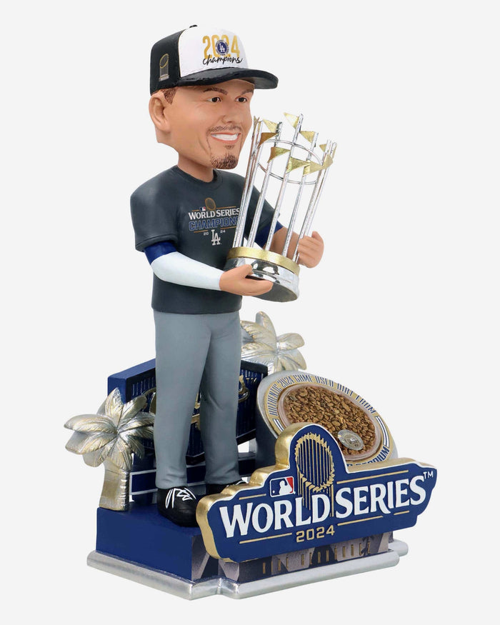 Kike Hernandez Los Angeles Dodgers 2024 World Series Champions Authentic Dirt Bobblehead FOCO - FOCO.com