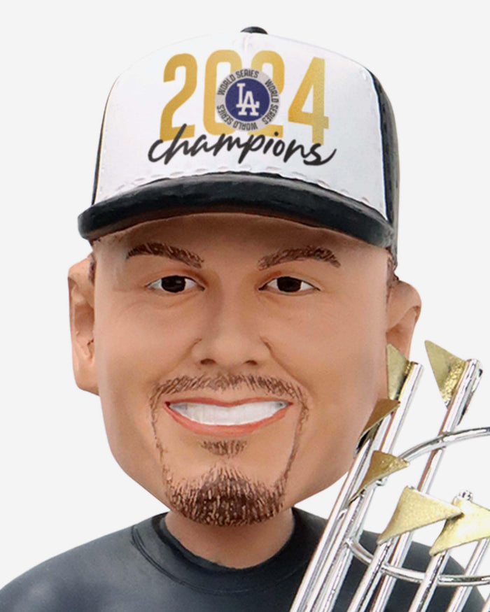 Kike Hernandez Los Angeles Dodgers 2024 World Series Champions Authentic Dirt Bobblehead FOCO - FOCO.com